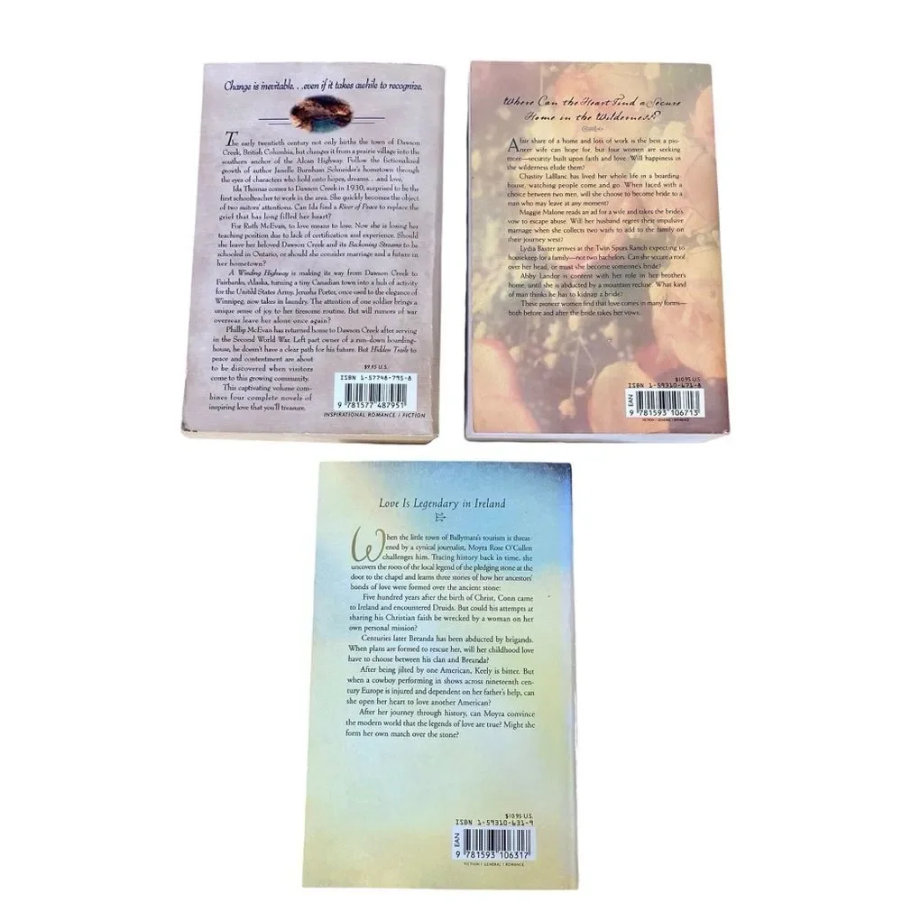 Romance Love Collection Novels Paperback Book Bundles Set of 3 Book Sale